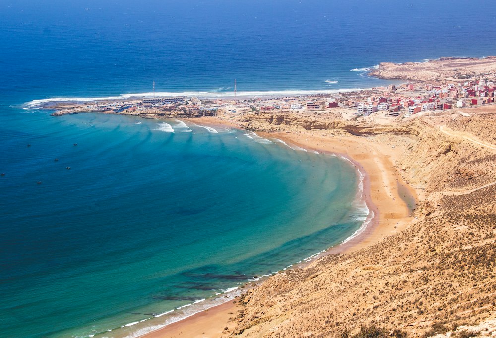 Imsouane Bay and its coastal village, Morocco